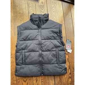 Free People OVERSIZED Black Puffer Vest NWT